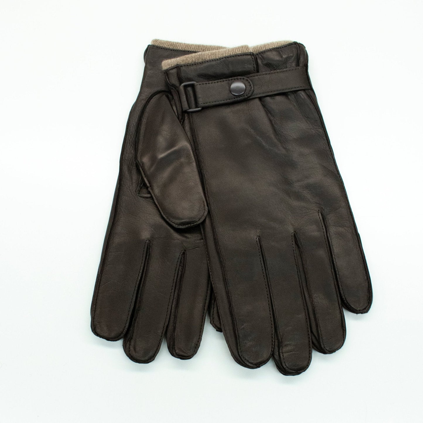 LEATHER GLOVES WITH BELT