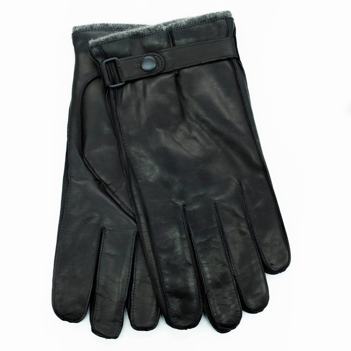 LEATHER GLOVES WITH BELT