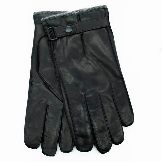 LEATHER GLOVES WITH BELT